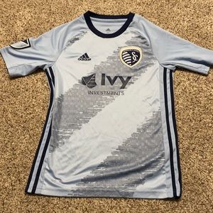 Boys Adidas Sporting KC Jersey - Medium